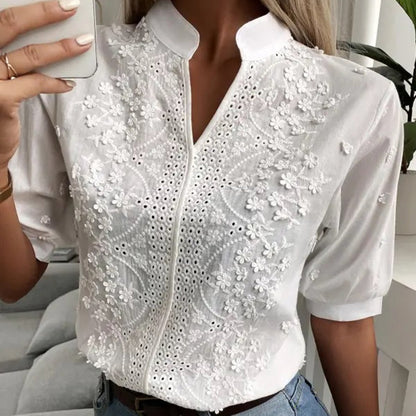 Dames Blouse Kanten Elegant en Stijlvol