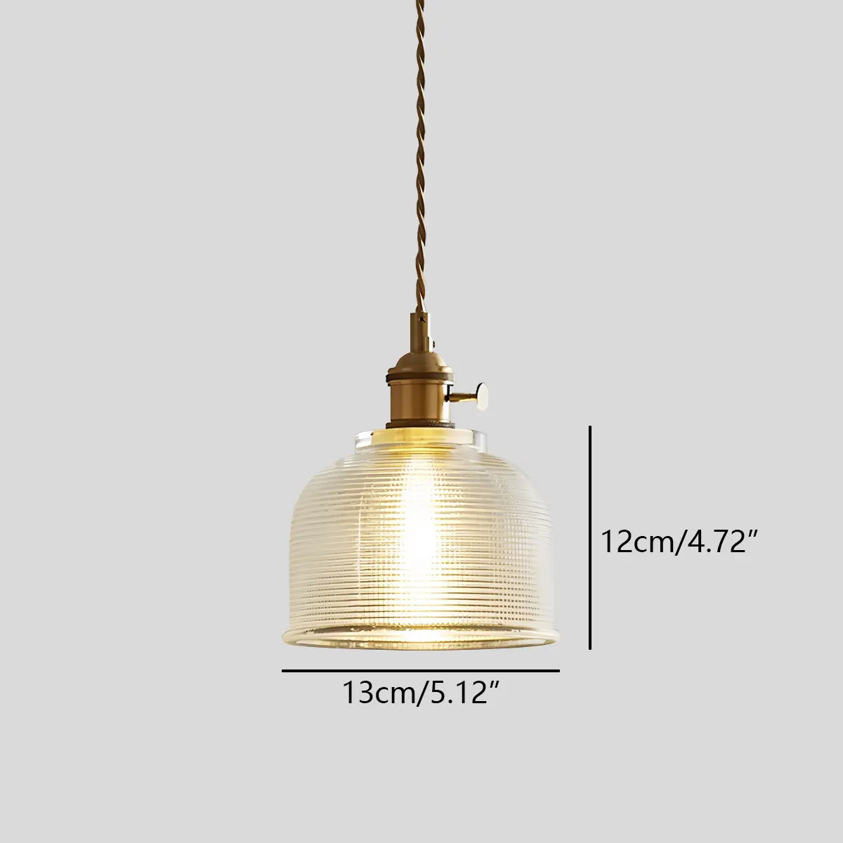 Hanglamp Glas Brons Verstelbare Kabel Woonkamer Eettafel Transparante Glazen Hanglamp Sfeerverlichting Vintage