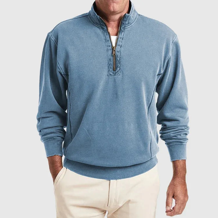 Heren Poloshirt Katoen Kwartsluiting Kwaliteit - StudioMarella
