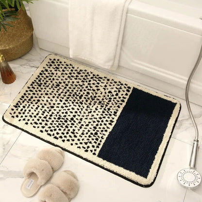 Luxe antislip badmat met abstract design voor moderne badkamers