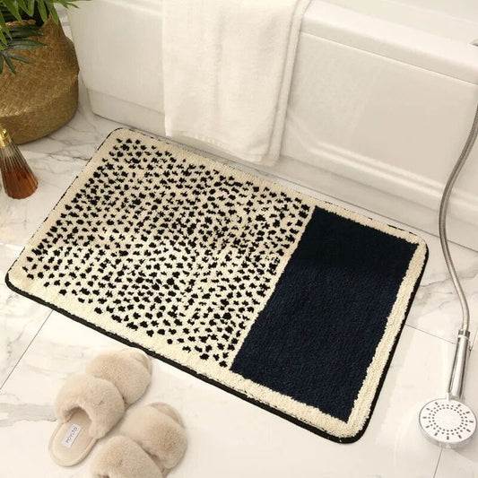 Luxe antislip badmat met abstract design voor moderne badkamers