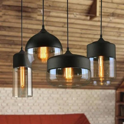 Geometrische Scandinavische Hanglamp met Vier Vormen voor Moderne Keukens