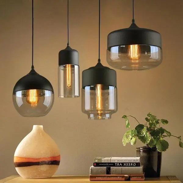 Geometrische Scandinavische Hanglamp met Vier Vormen voor Moderne Keukens