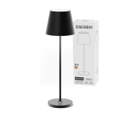 Oplaadbare Tafellamp met Aanraakbediening – Dimbaar Led-Licht – Draadloze Sfeerverlichting voor Binnen en Buiten