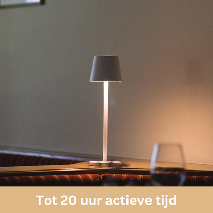 Oplaadbare Tafellamp met Aanraakbediening – Dimbaar Led-Licht – Draadloze Sfeerverlichting voor Binnen en Buiten