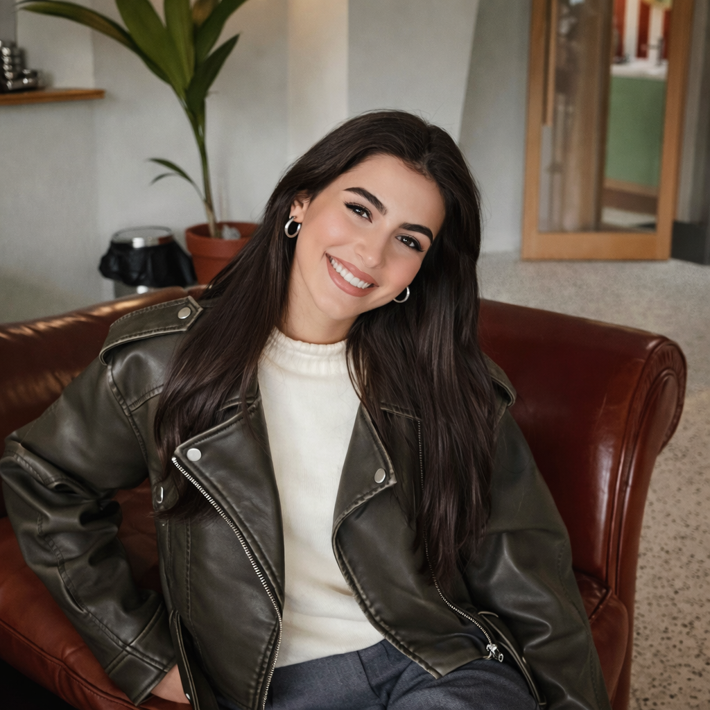 Abby | Cropped Leren Damesjas met Riem4