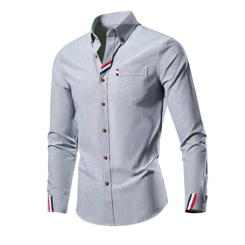 Elegante Heren Overhemd Lange Mouwen Transpirerend