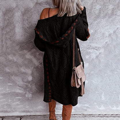Oversized Gehaakte Cardigan Zacht en Luchtig Bohemian Stijl