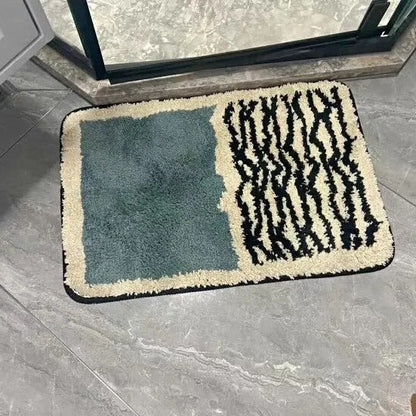 Luxe antislip badmat met abstract design voor moderne badkamers