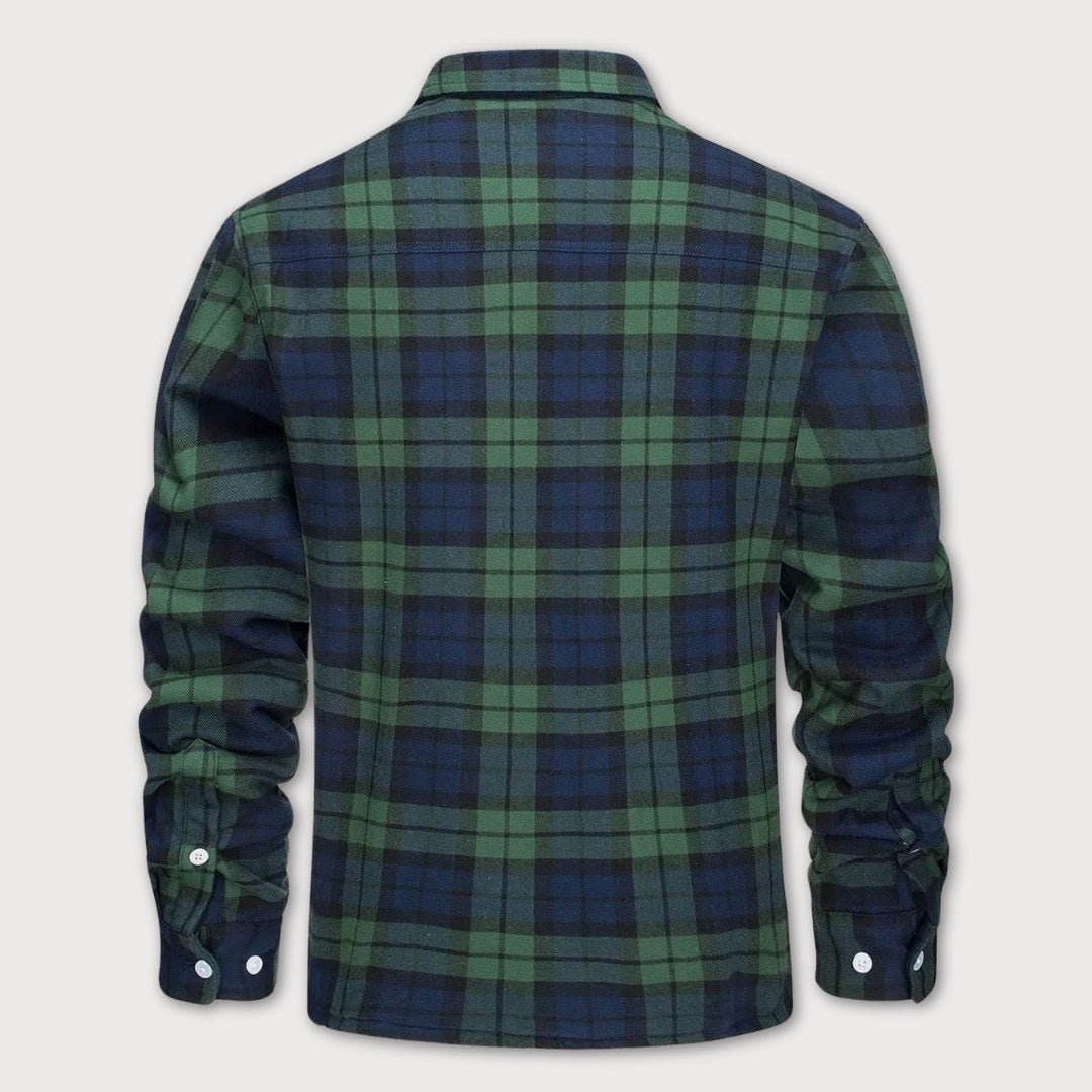 Heren Sherpa Jas Warm Gevoerd Geruit