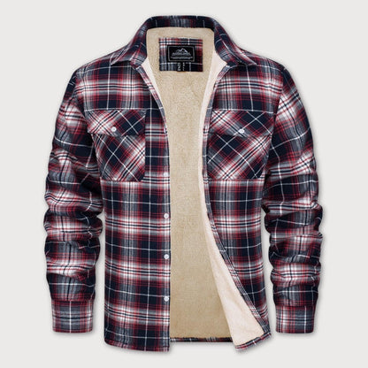 Heren Sherpa Jas Warm Gevoerd Geruit