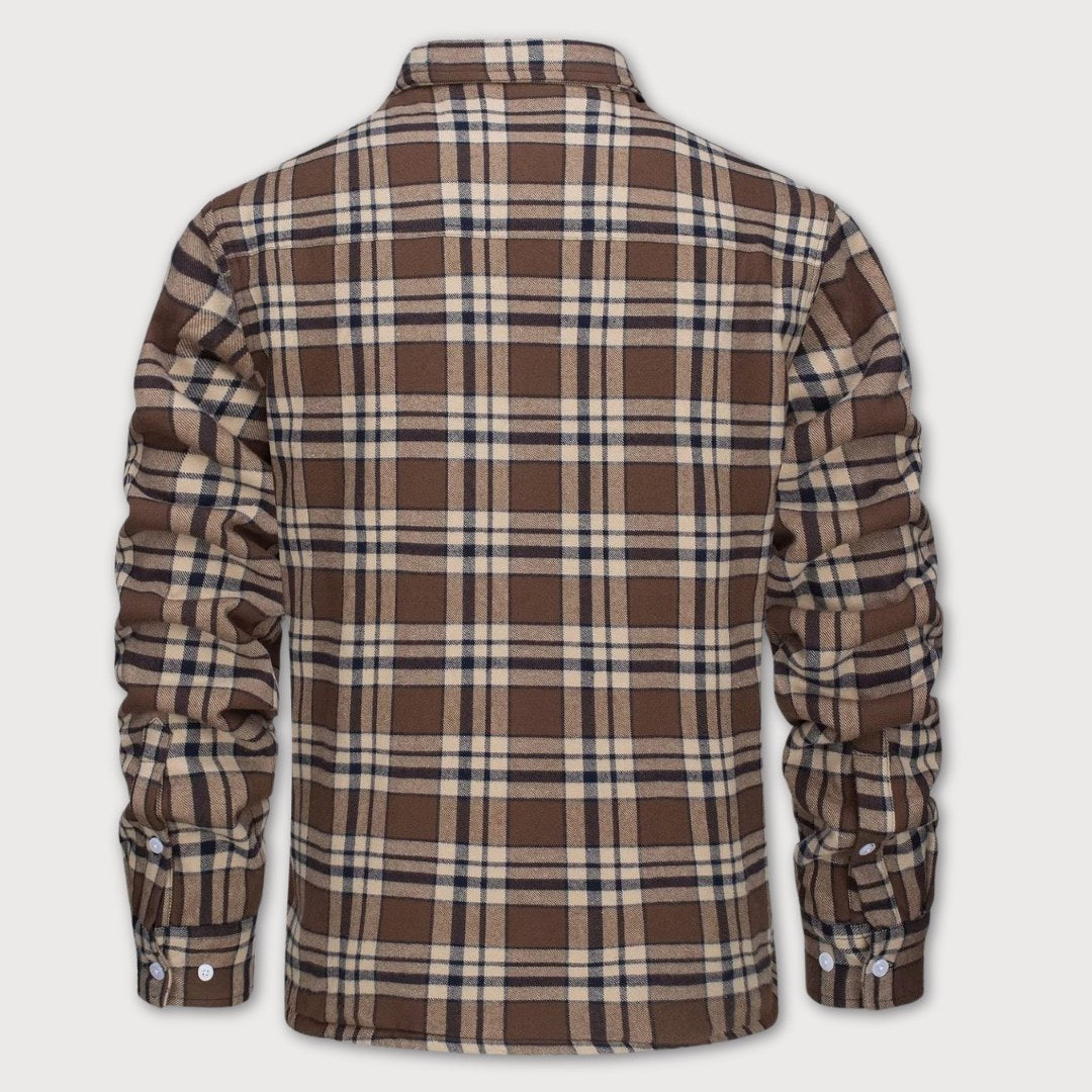 Heren Sherpa Jas Warm Gevoerd Geruit