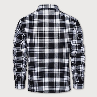 Heren Sherpa Jas Warm Gevoerd Geruit