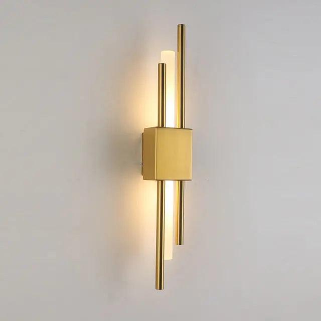 Metalen wandlamp Adan met verstelbare arm in zwart of goud - industrieel design