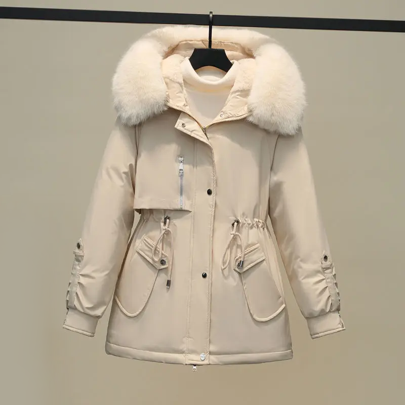 Dames Winterjas Warm Gewatteerd met Bontkraag Luxe Design - StudioMarella