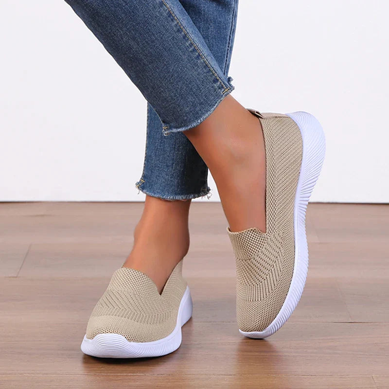 Lichte Zomersneakers Slip-On Comfortabele Schoenen