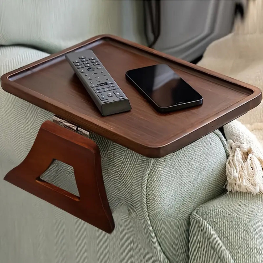 Bamboe Armsteun Tafelblad Clip-on Verstelbaar Laptophouder Snack Drankplateau Scandinavisch Bijzettafel Alternatief