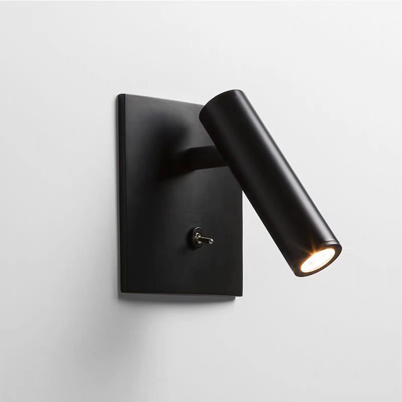Wandlamp LED met Draaiknop Aluminium Zwart Wit Chroom Warm Wit Modern Design Verstelbaar voor Slaapkamer Gang Keuken 11×11cm