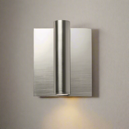 Wandlamp LED met Draaiknop Aluminium Zwart Wit Chroom Warm Wit Modern Design Verstelbaar voor Slaapkamer Gang Keuken 11×11cm