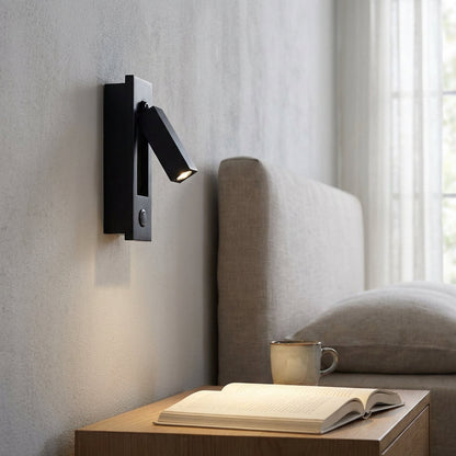 Wandlamp LED Leeslamp Verstelbaar 3 Lichtkleu­ren IP20 Mattzwart Koper Slaapkamer Bedlamp Wandspot Draaibaar Arm Inbouw