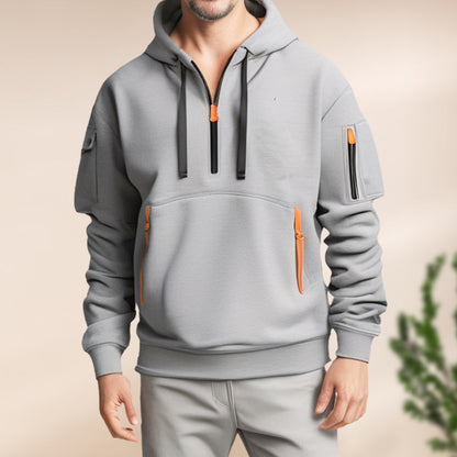 Adriaan | Zwarte Hoodie Heren – Stijlvol, Comfortabel & Ademend 8