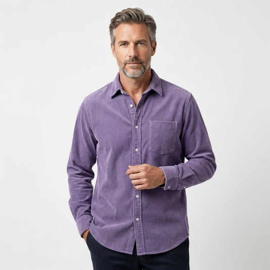 Corduroy Overhemd Heren Casual Losse Fit - StudioMarella