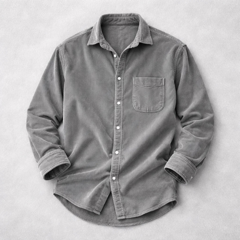 Adriano | Zacht Corduroy Regular Fit Heren Overhemd 7