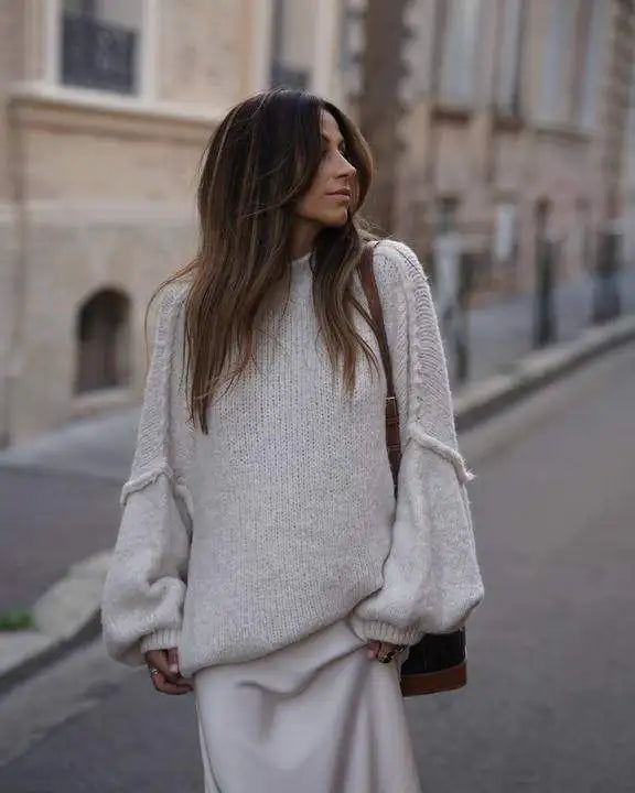Gebreide Trui Dames Oversized Zacht en Warm - StudioMarella