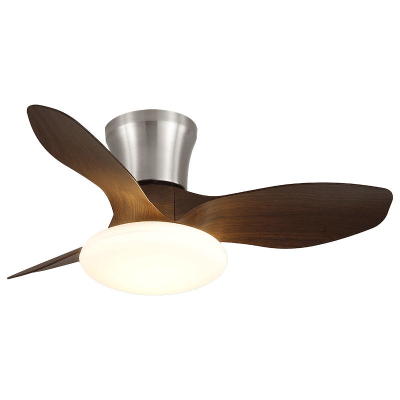 Moderne Design Plafondventilator met LED-Verlichting | Houten Bladen