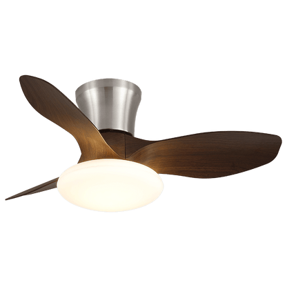 Moderne Design Plafondventilator met LED-Verlichting | Houten Bladen