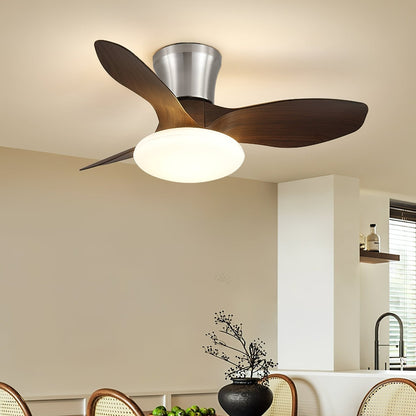 Moderne Design Plafondventilator met LED-Verlichting | Houten Bladen
