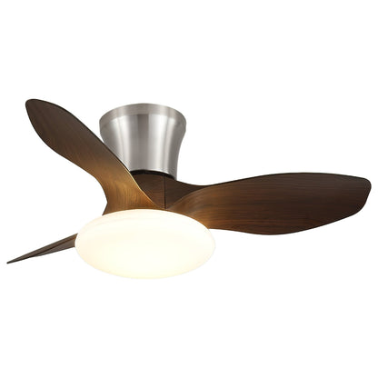 Moderne Design Plafondventilator met LED-Verlichting | Houten Bladen