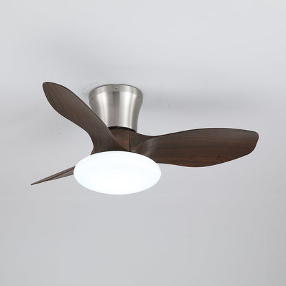 Moderne Design Plafondventilator met LED-Verlichting | Houten Bladen