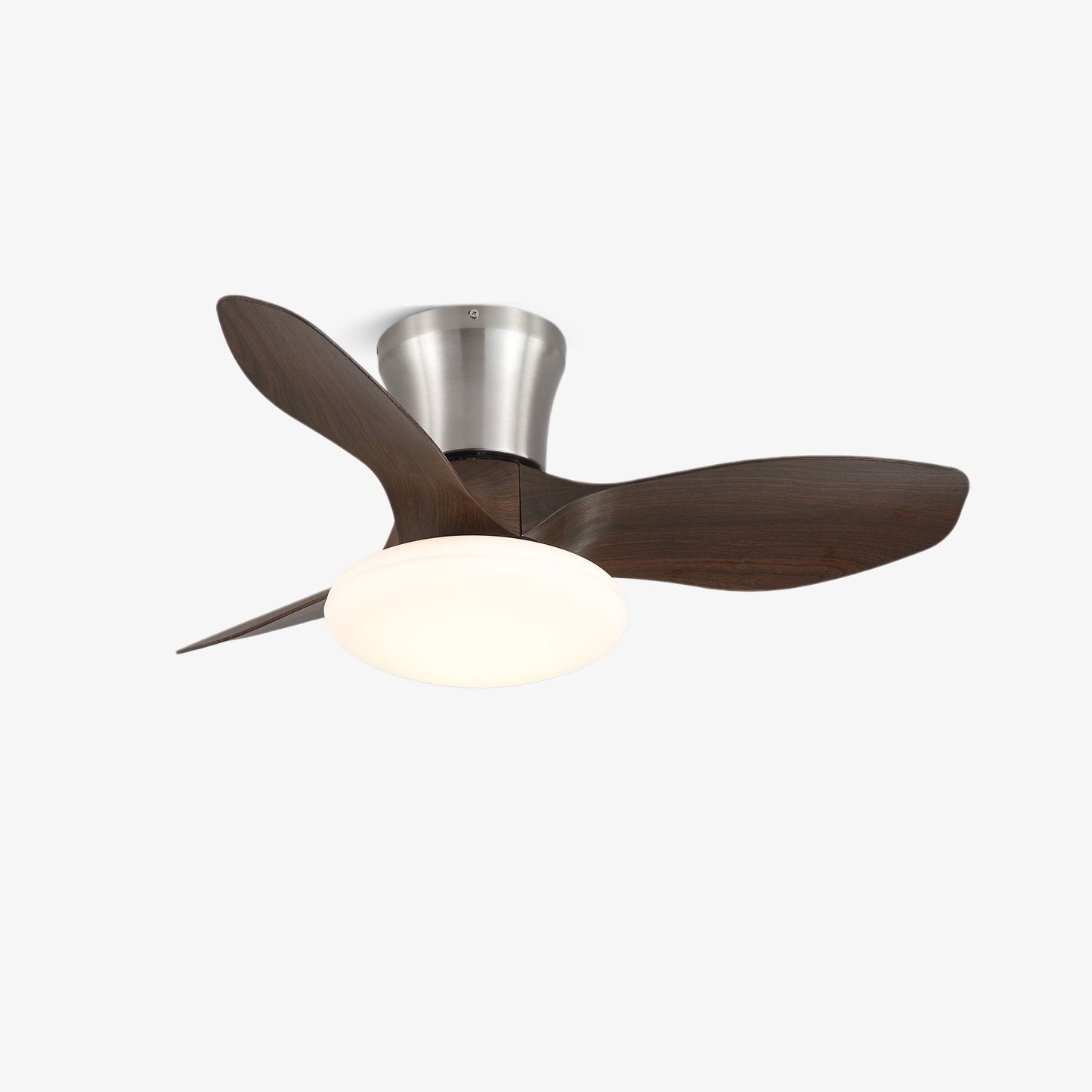 Moderne Design Plafondventilator met LED-Verlichting | Houten Bladen