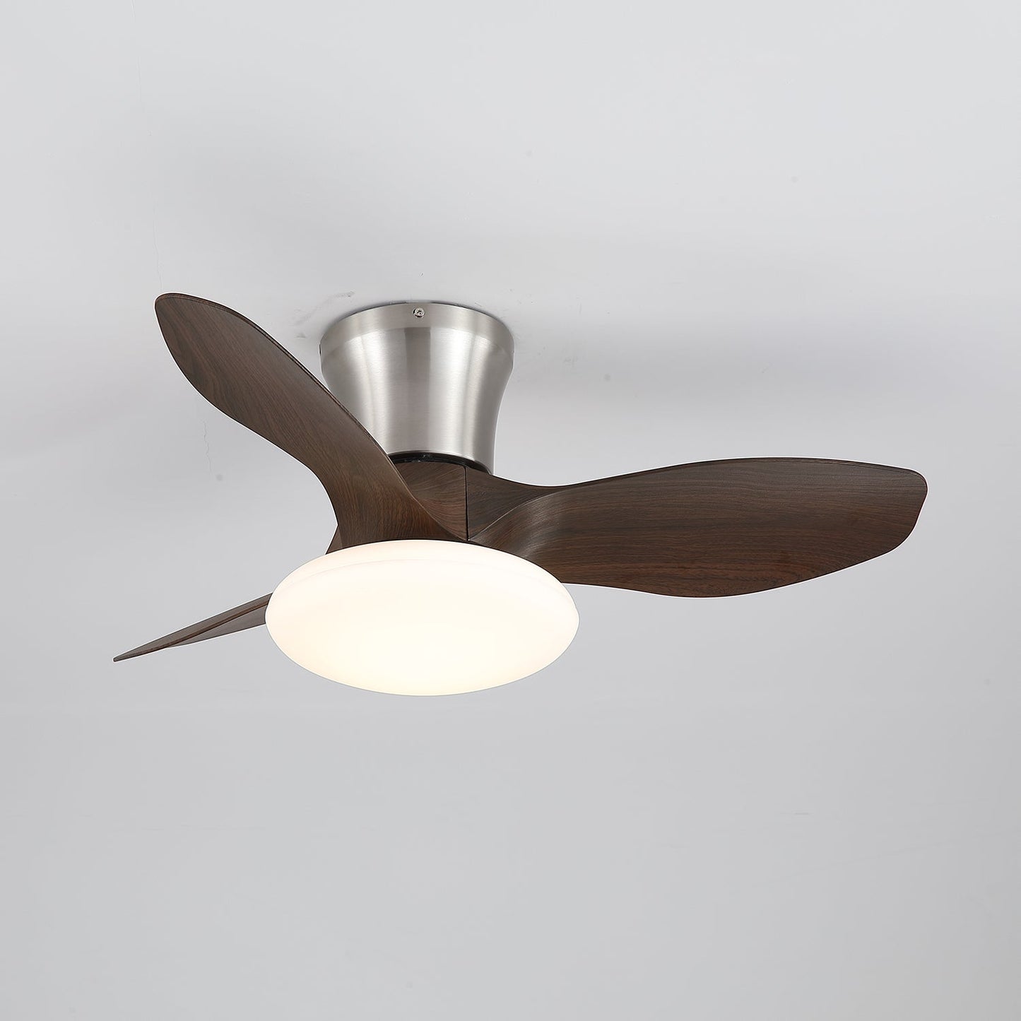 Moderne Design Plafondventilator met LED-Verlichting | Houten Bladen