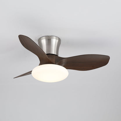 Moderne Design Plafondventilator met LED-Verlichting | Houten Bladen