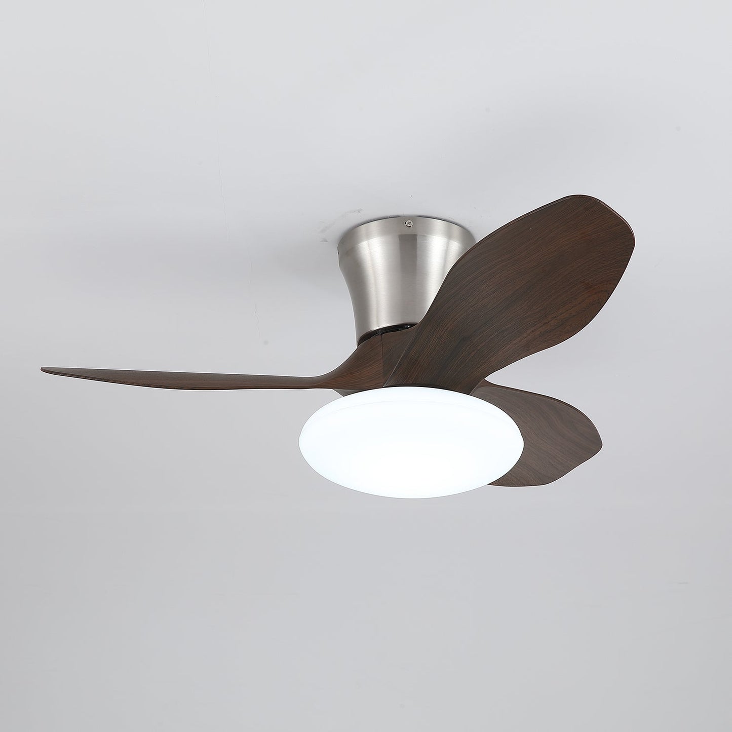 Moderne Design Plafondventilator met LED-Verlichting | Houten Bladen