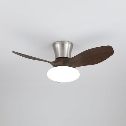 Moderne Design Plafondventilator met LED-Verlichting | Houten Bladen