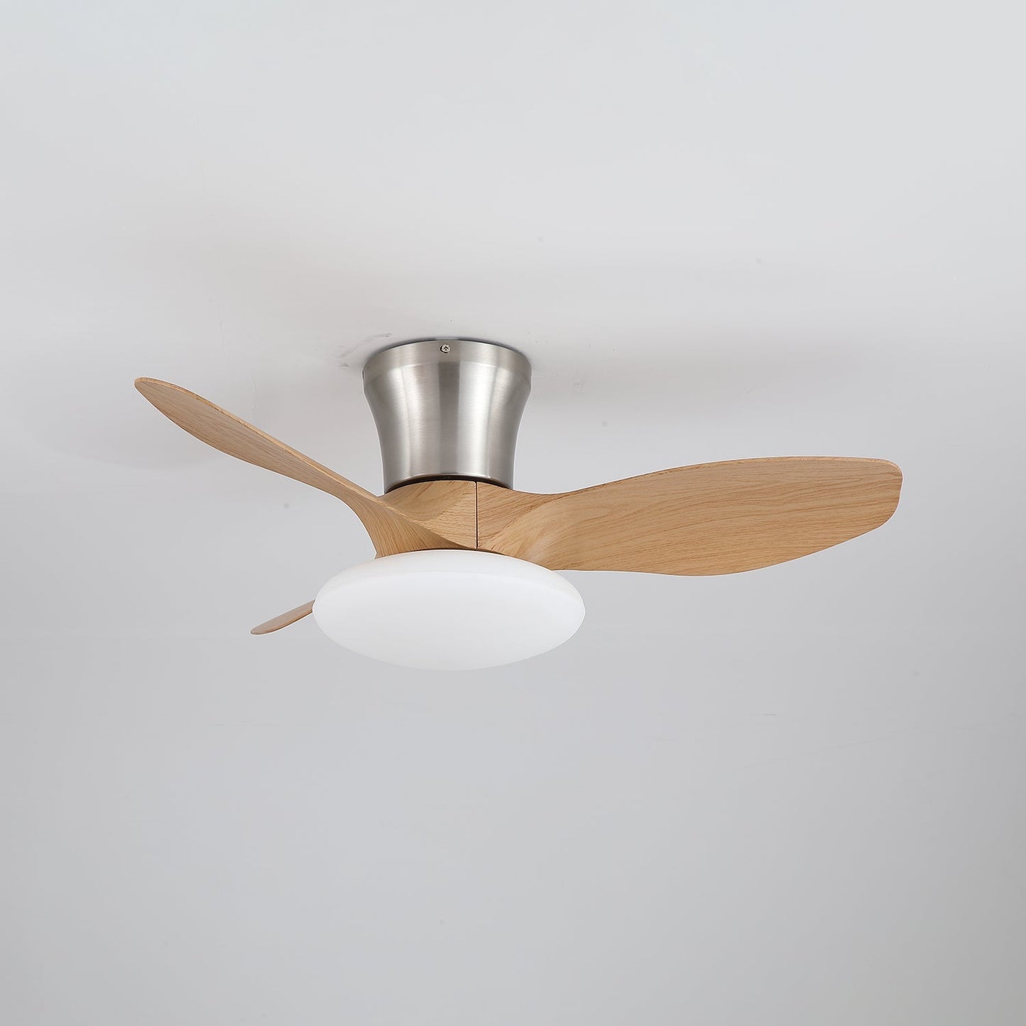Moderne Design Plafondventilator met LED-Verlichting | Houten Bladen