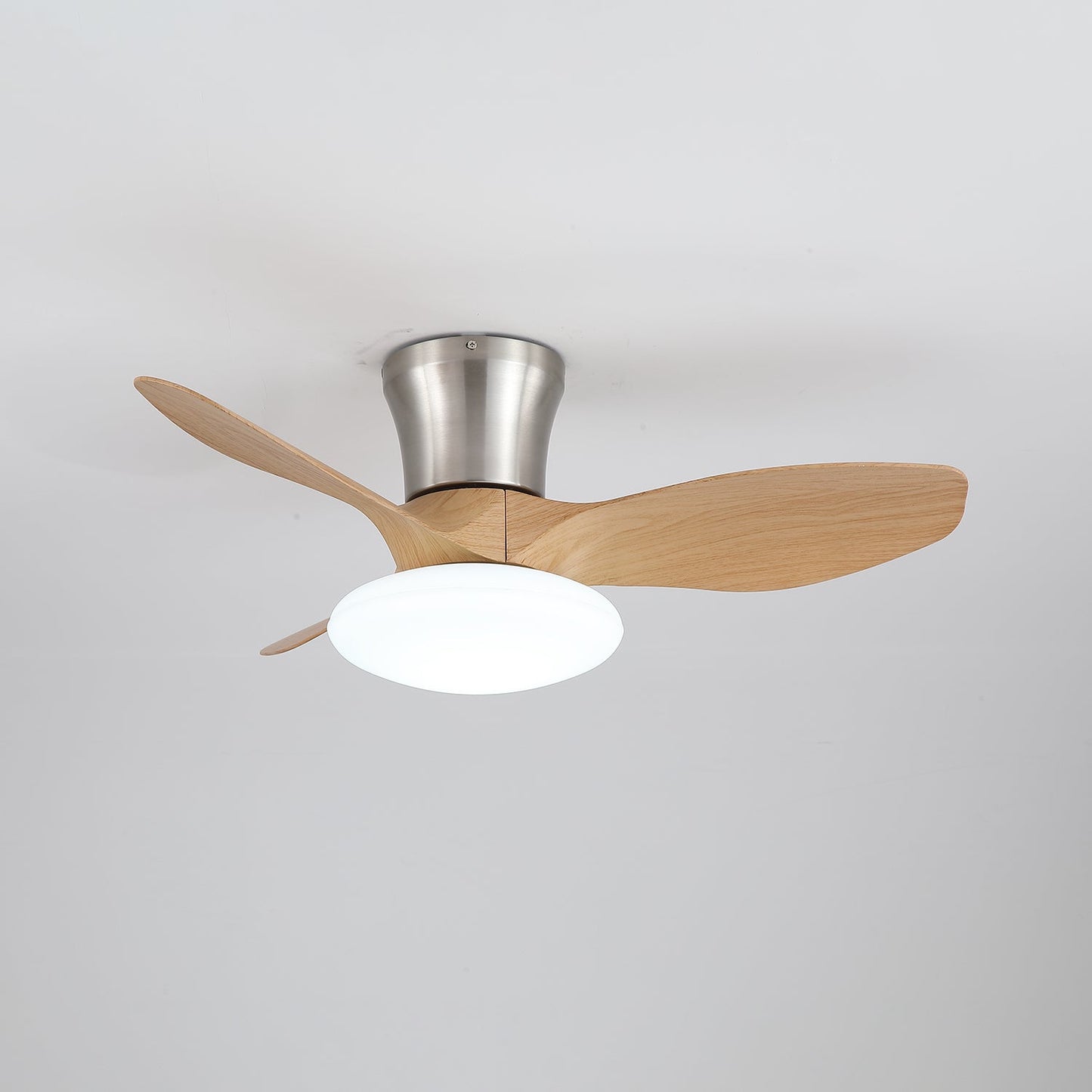 Moderne Design Plafondventilator met LED-Verlichting | Houten Bladen