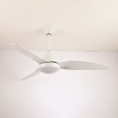 Moderne Plafondventilator Fia met Verlichting 3 Snelheden Afstandsbediening ø106 cm Zwart Wit Houtkleur
