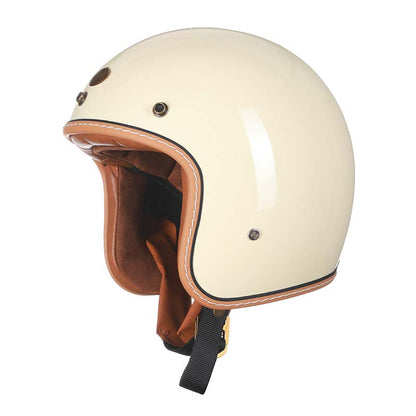Vintage Motorhelm Laag Profiel DOT ECE Gecertificeerd Veilig Rijden Retro Stijl Bescherming Motor Scooter