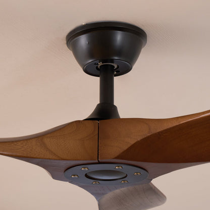 Plafondventilator 132 cm Hout Walnoot 6 Snelheden Stille Motor Verstelbare Ophanging