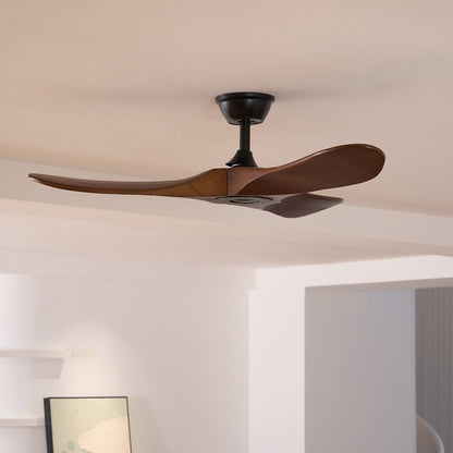 Plafondventilator Hout Walnoot Ventilator Aan Het Plafond Stil 6 Snelheden Groot Slaapkamer Woonkamer
