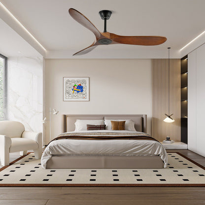 Plafondventilator Hout Walnoot Ventilator Aan Het Plafond Stil 6 Snelheden Groot Slaapkamer Woonkamer