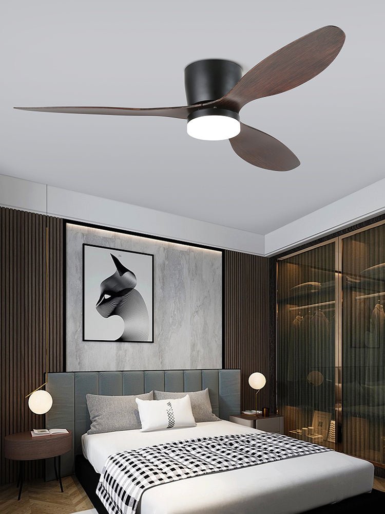 Plafondventilator met Verlichting Knox Strak Minimalistisch Scandinavisch Design Houten Bladen DC-Motor Dimbaar