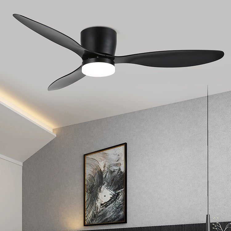 Plafondventilator met Verlichting Hout Minimalistische Stijl met Drie Snelheden Afstandsbediening voor Moderne Slaapkamer Woonkamer