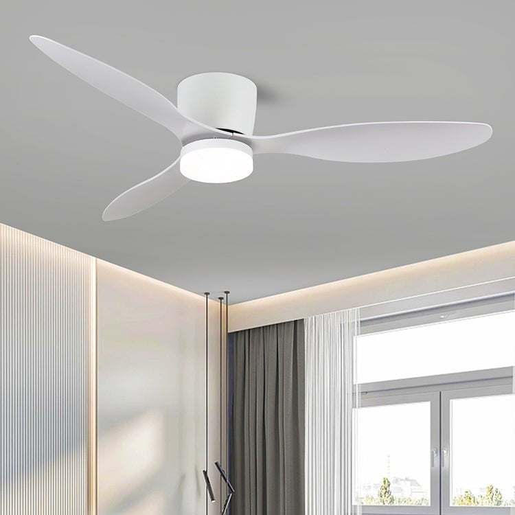 Plafondventilator met Verlichting Hout Minimalistische Stijl met Drie Snelheden Afstandsbediening voor Moderne Slaapkamer Woonkamer