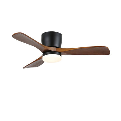Plafondventilator met Verlichting Hout Minimalistische Stijl met Drie Snelheden Afstandsbediening voor Moderne Slaapkamer Woonkamer