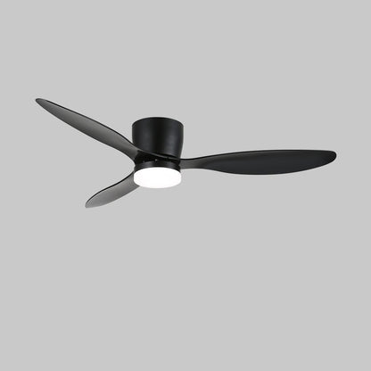 Plafondventilator met Verlichting Hout Minimalistische Stijl met Drie Snelheden Afstandsbediening voor Moderne Slaapkamer Woonkamer